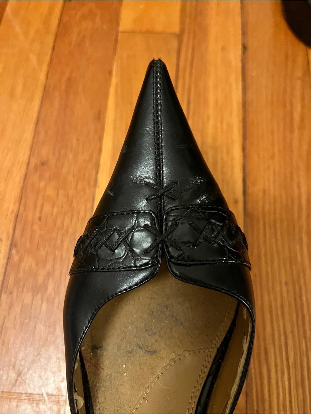 Leather Stiletto Mules